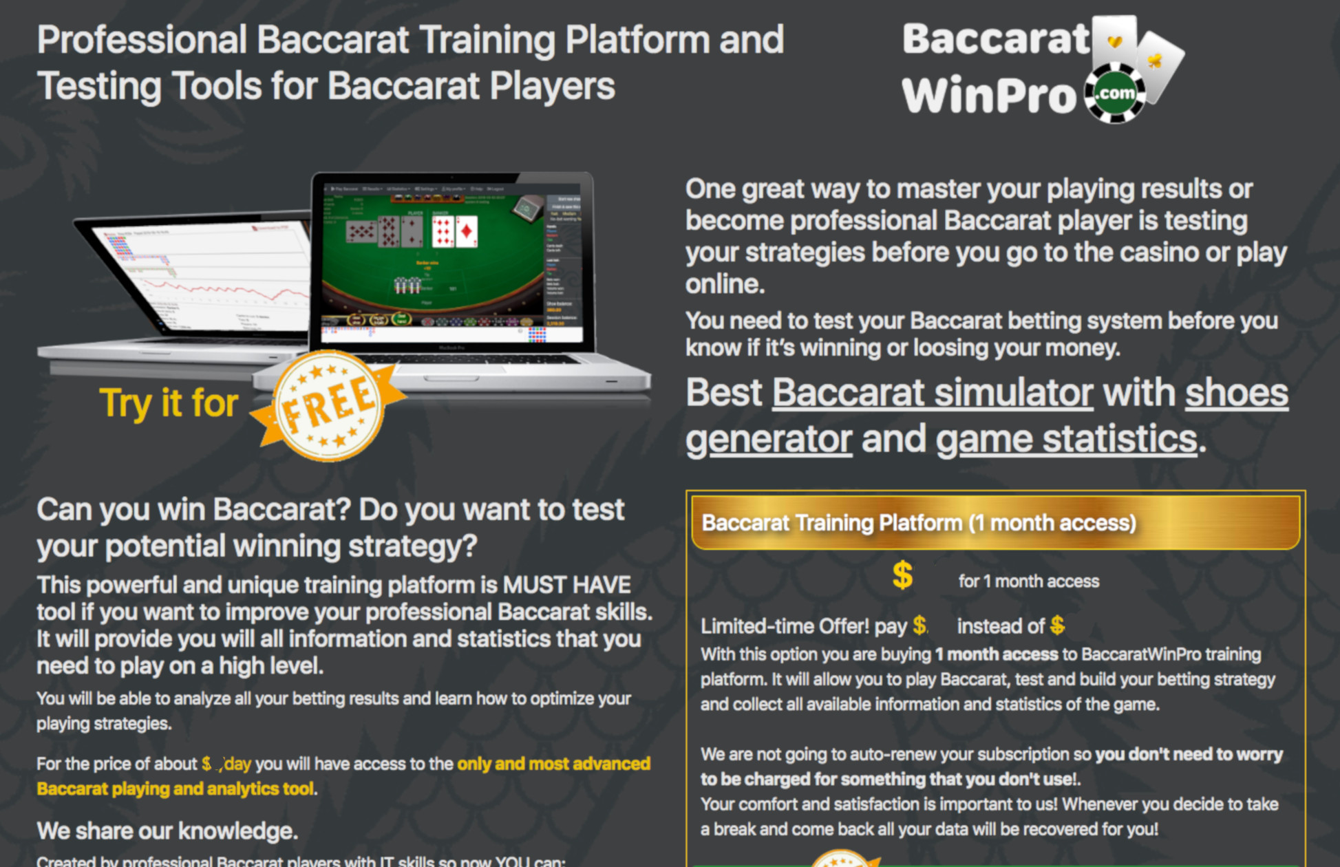 tool baccarat free